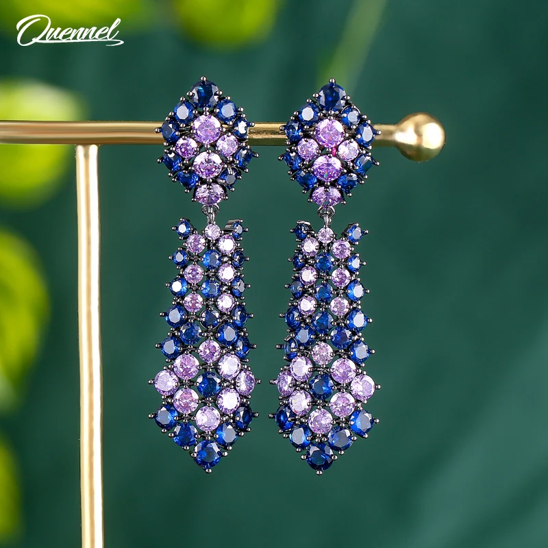 QUENNEL European and American exaggerated new diamond inlaid geometric Earrings women's fashion Bohemian Earrings
QUENNEL European and American exaggerated new diamond inlaid geometric Earrings women's fashion Bohemian Earrings