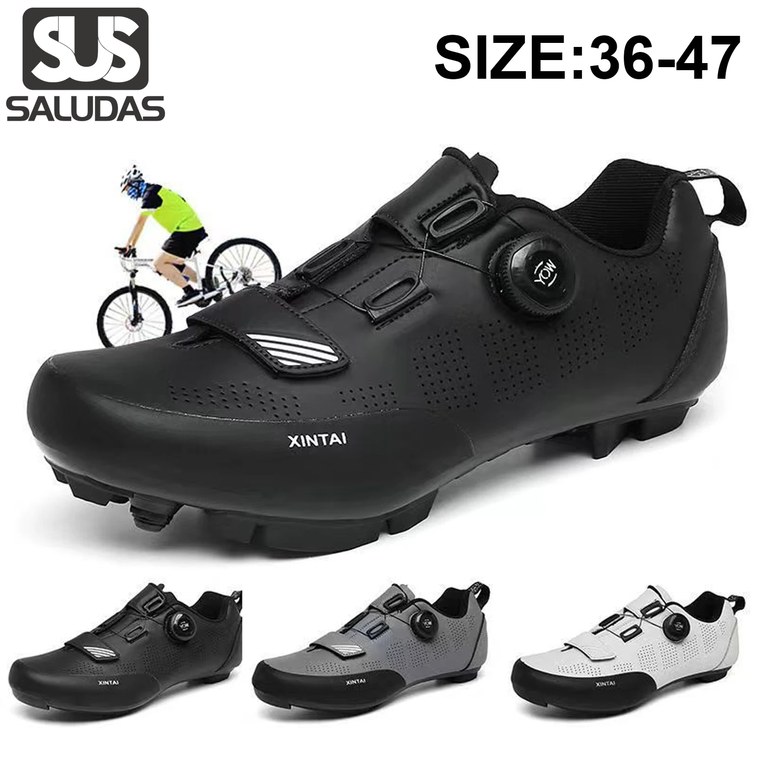 SALUDAS Professional Cycling Shoes Breathable Mountain Bike Lock Shoes Men Single Knob Nylon out Sole Road Cycling Shoes
SALUDAS Professional Cycling Shoes Breathable Mountain Bike Lock Shoes Men Single Knob Nylon out Sole Road Cycling Shoes