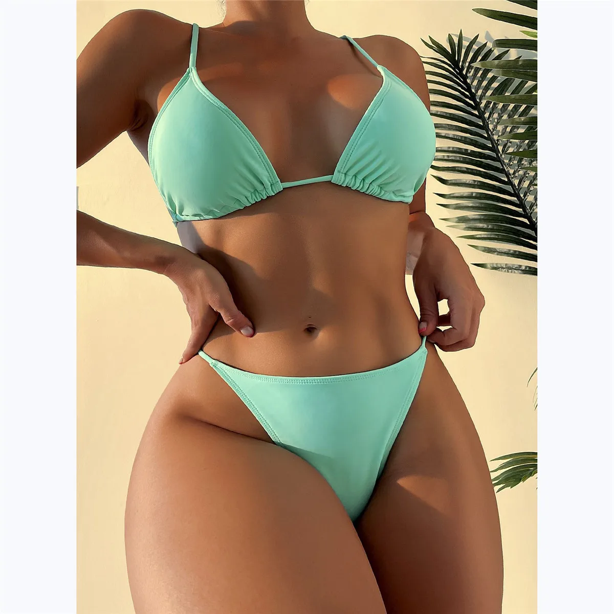 Women Sexy Brazilian String Micro Triangle Bikini Swimwear Crystal Swimsuit Suit
Women Sexy Brazilian String Micro Triangle Bikini Swimwear Crystal Swimsuit Suit