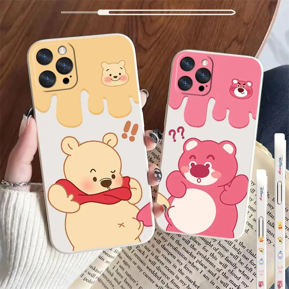 Cartoon Funny Pooh Bear Lotso Phone Case For Apple iPhone 14 13 12 11 Pro Max Mini X XS XR SE 7 8 Plus Liquid Left Rope Cover
Cartoon Funny Pooh Bear Lotso Phone Case For Apple iPhone 14 13 12 11 Pro Max Mini X XS XR SE 7 8 Plus Liquid Left Rope Cover