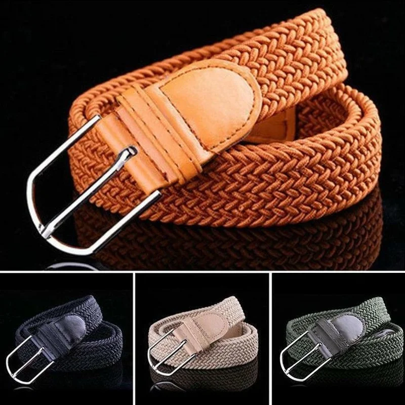 Women Buckle Canvas Weave Stretch Belt Braided Waistband Strap Clothes Accessory
Women Buckle Canvas Weave Stretch Belt Braided Waistband Strap Clothes Accessory