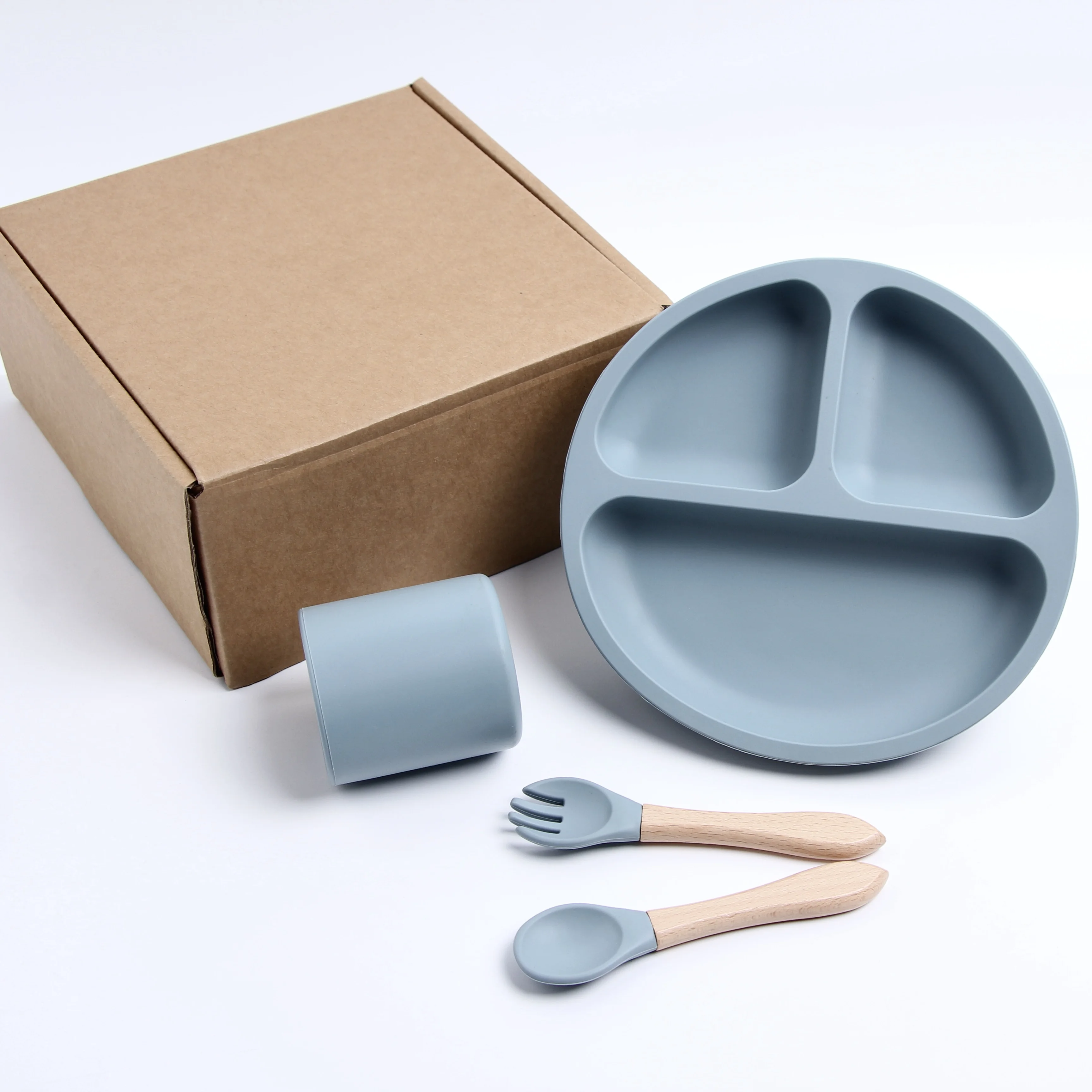 4 Pcs BPA Free Baby Silicone Feeding Bowl Bib Spoon Fork Suction Plates Cup Utensil Set
4 Pcs BPA Free Baby Silicone Feeding Bowl Bib Spoon Fork Suction Plates Cup Utensil Set