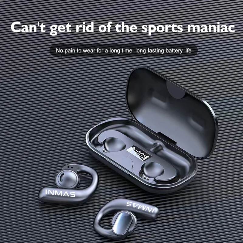 9d Stereo Bone Conduction Headphones With Mic Wireless Headset Waterproof Digital Display Power Tws Earbuds Earphones
9d Stereo Bone Conduction Headphones With Mic Wireless Headset Waterproof Digital Display Power Tws Earbuds Earphones