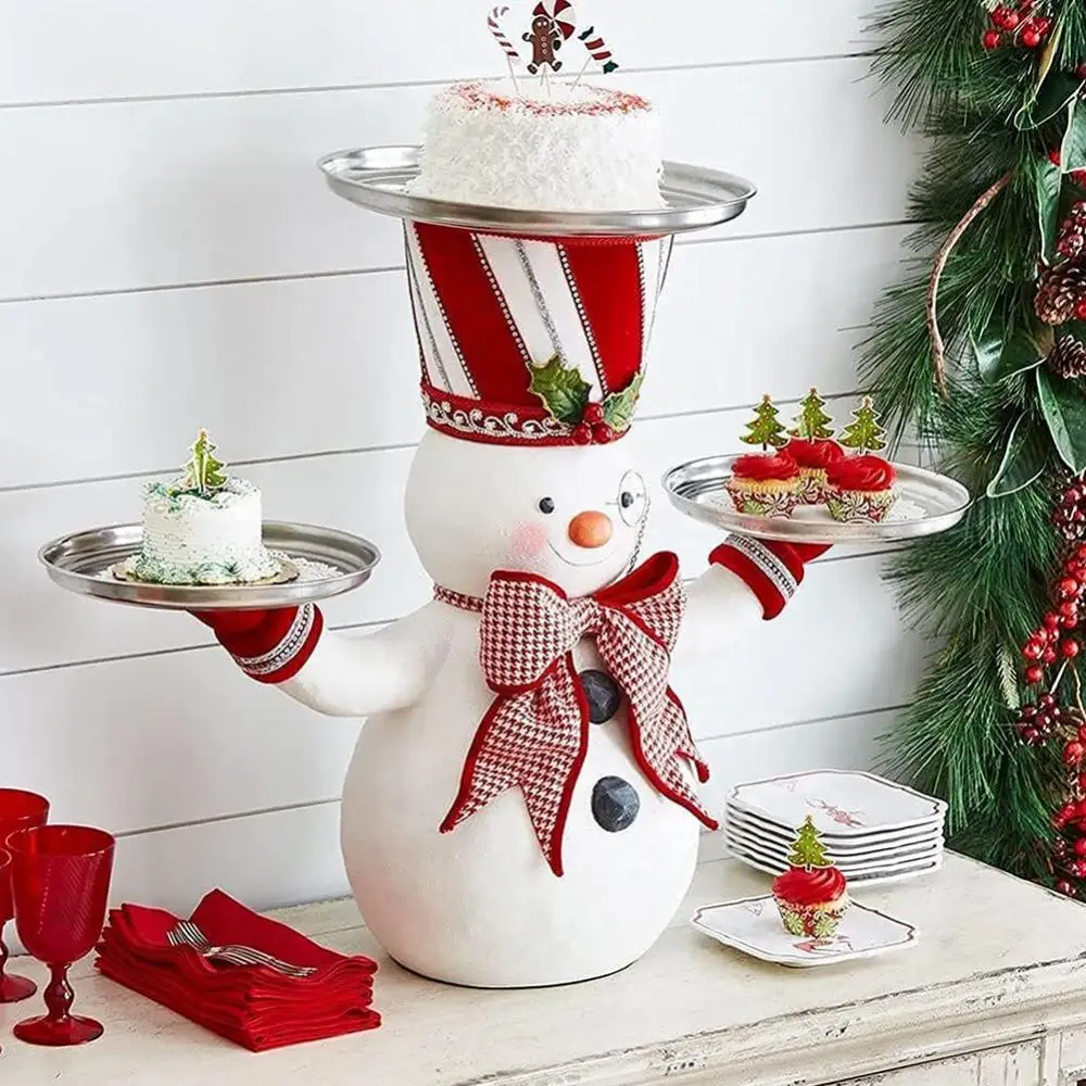 Christmas Decor Dining Table Snack Fruit Tray Resin Status Snowman Santa Snack Rack Without Plate Party Supply
Christmas Decor Dining Table Snack Fruit Tray Resin Status Snowman Santa Snack Rack Without Plate Party Supply