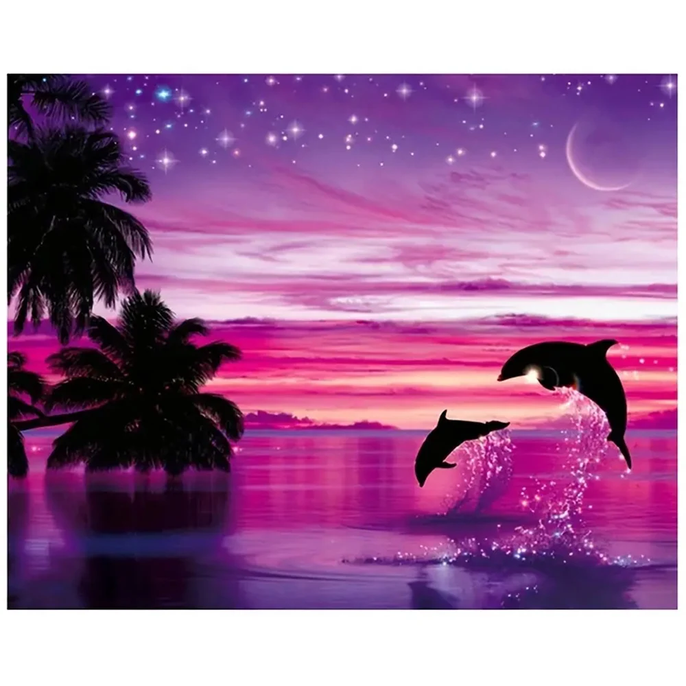 5D Diamond Painting Dolphin Landscape Pattern Diamond Painting Set diy Handicrafts Gift Diamond Embroidery
5D Diamond Painting Dolphin Landscape Pattern Diamond Painting Set diy Handicrafts Gift Diamond Embroidery