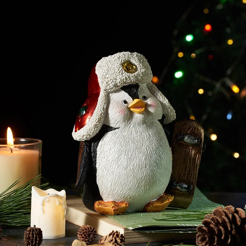 16x18 Cm Christmas Village Skate Penguin with Lights Resin Crafts Home Living Room Desktop Decoration Ornament New Year's Gifts
16x18 Cm Christmas Village Skate Penguin with Lights Resin Crafts Home Living Room Desktop Decoration Ornament New Year's Gifts