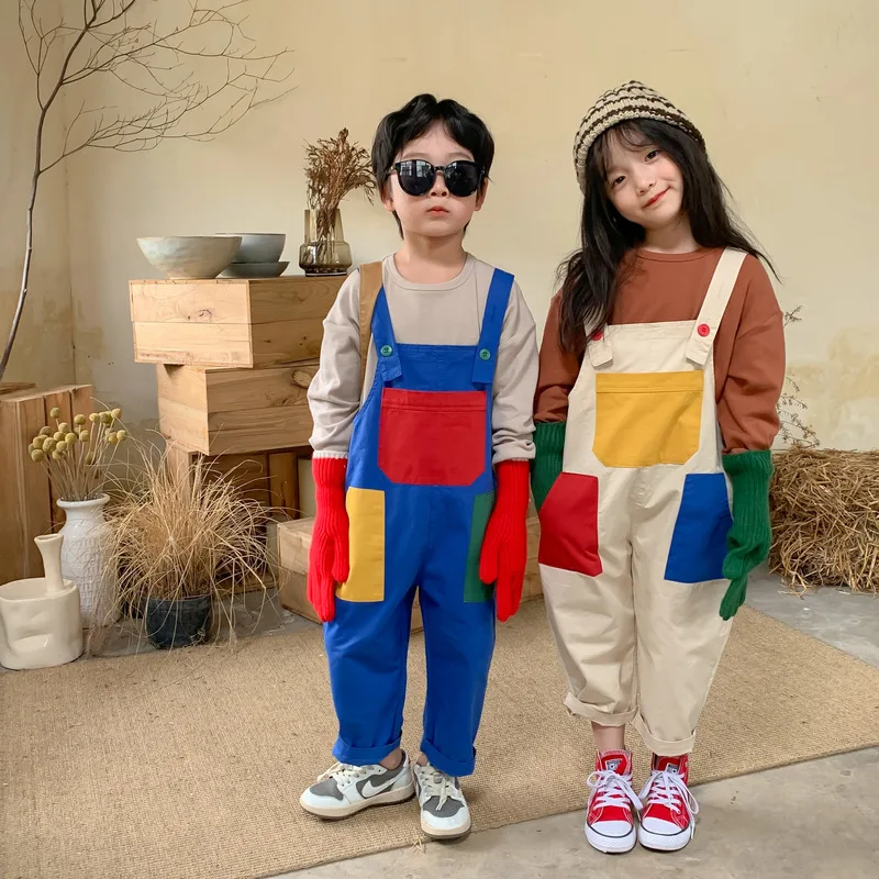 2022 Autumn New Children Casual Overalls Fashion Boys Girls Pocket Trousers Kids Baby Strap Pants Splicing Pants Infant Clothes
2022 Autumn New Children Casual Overalls Fashion Boys Girls Pocket Trousers Kids Baby Strap Pants Splicing Pants Infant Clothes