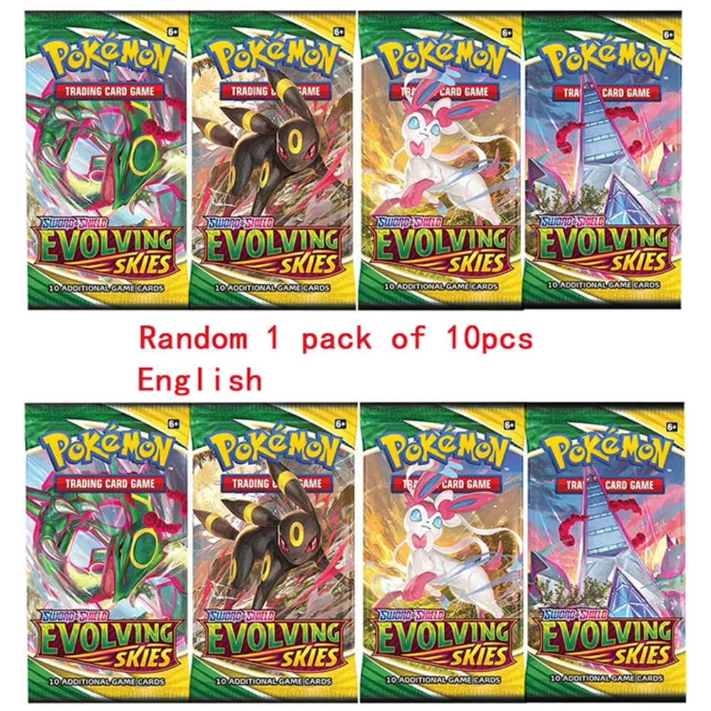 10 Pcs Pokemon Cards Game Collection Battle Carte Trading Cards English French Version V MAX TRAINER Kids Toy
10 Pcs Pokemon Cards Game Collection Battle Carte Trading Cards English French Version V MAX TRAINER Kids Toy