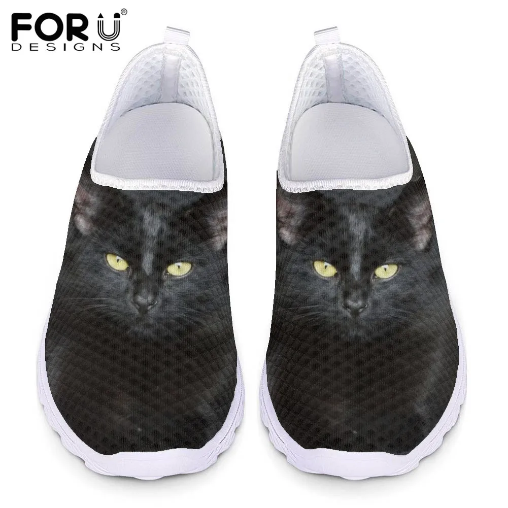 FORUDESIGNS Black Cat Animal Printing Women Flats Shoes Breathable Lightweight Ladies Summer Outdoor Sneakers Casual Shoes
FORUDESIGNS Black Cat Animal Printing Women Flats Shoes Breathable Lightweight Ladies Summer Outdoor Sneakers Casual Shoes