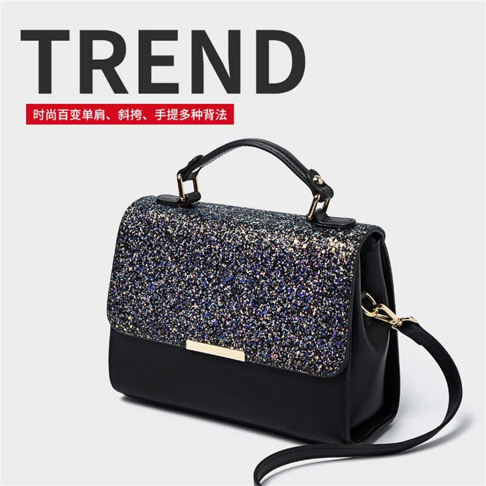 Popular bag women's bag new trendy fashion texture Europe and the United States hand-held one-shoulder sequined messenger bag
Popular bag women's bag new trendy fashion texture Europe and the United States hand-held one-shoulder sequined messenger bag