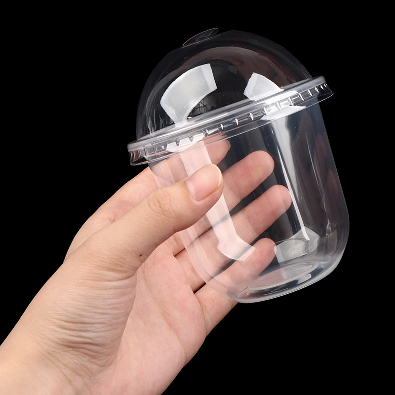 

Party Cups Plastic 50pcs Clear With Cups Yogurt Disposable Favors Dessert Cake Mousse Pudding Lid Jelly Cups