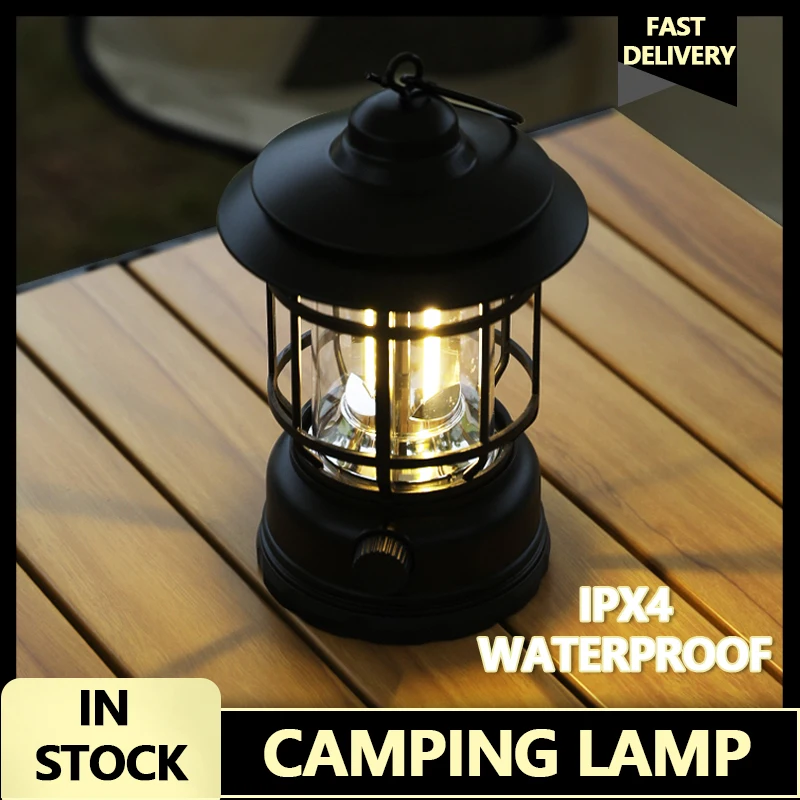 Portable Multi-functional Light Rechargeable or Battery Retro Dimmable Camping Tent Travel Flashlight Outdoors Lighting New
Portable Multi-functional Light Rechargeable or Battery Retro Dimmable Camping Tent Travel Flashlight Outdoors Lighting New
