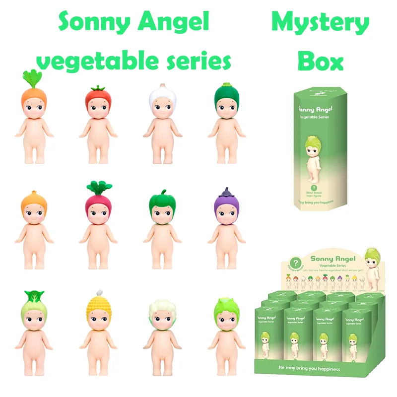 

Миниатюрная фигурка Sonny Angel загадочная коробка, новая серия овощей, подарок с ангелом-сюрпризом, фотоколлекция детской милой куклы, трендовые игрушки