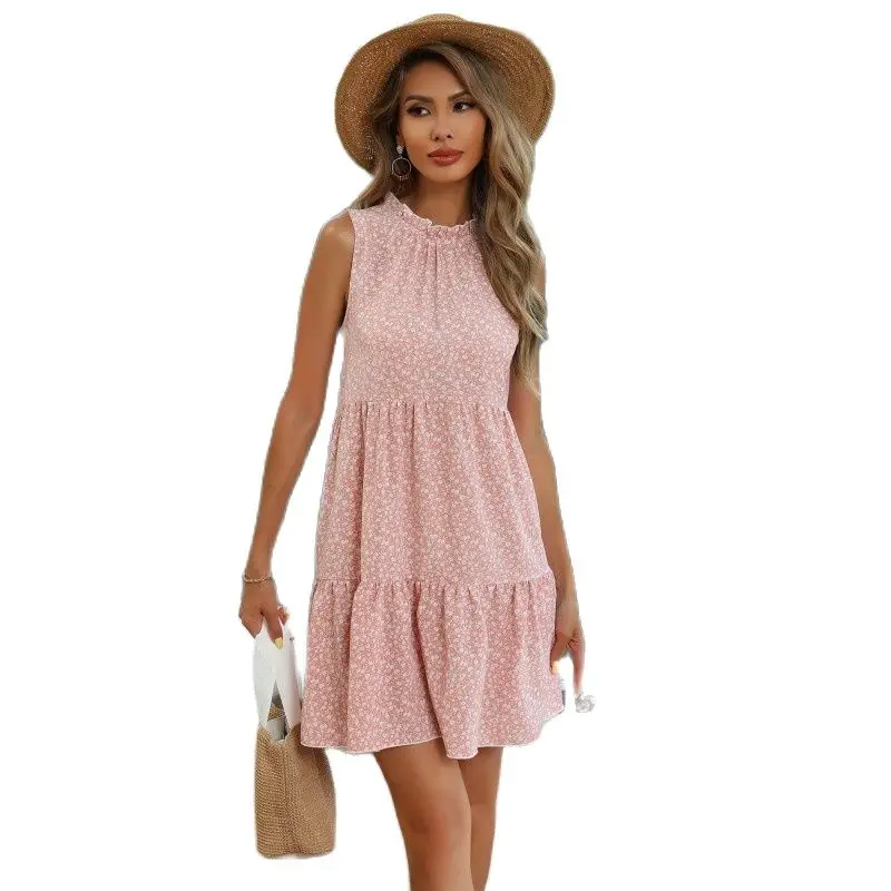 Summer Fresh And Fashionable Casual Temperament Floral Skirt Round Neck Sleeveless Slim Vest Pleated Printed Dress
Summer Fresh And Fashionable Casual Temperament Floral Skirt Round Neck Sleeveless Slim Vest Pleated Printed Dress