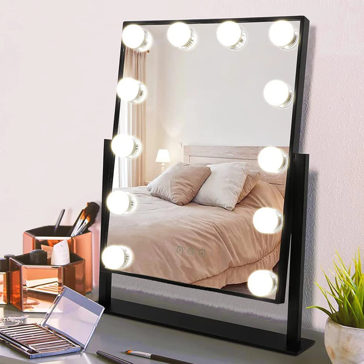 Free Shipping Vanity Makeup Mirror with 12 LED Bulbs Power Dimmer Control 3 Brightness 10X Magnification Vanity Cosmetic Lighte
Free Shipping Vanity Makeup Mirror with 12 LED Bulbs Power Dimmer Control 3 Brightness 10X Magnification Vanity Cosmetic Lighte