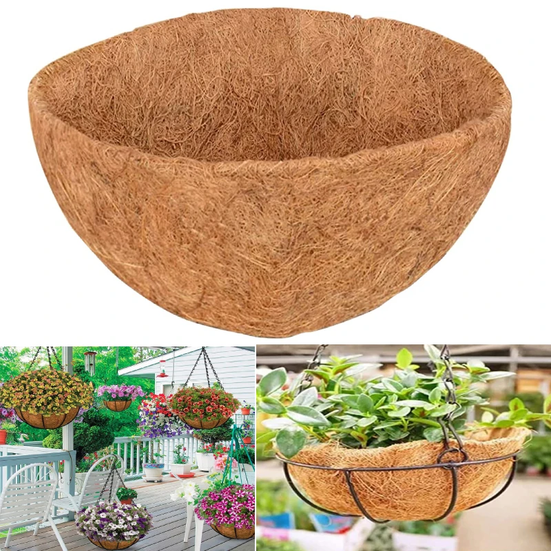 Natural Hanging Basket Liner Wall Decoration Coconut Fiber Liner Multifunctional Waterproof Breathable Cuttable for Garden
Natural Hanging Basket Liner Wall Decoration Coconut Fiber Liner Multifunctional Waterproof Breathable Cuttable for Garden