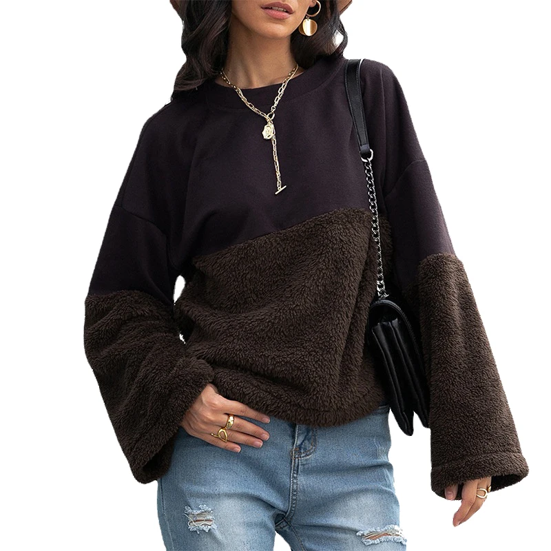 CYDNEE Individual Women's Hoodies Soft Lamb Wool Patchwork Wide Sleeve Fleece Pullover Sweatshirts Streetwear for Women
CYDNEE Individual Women's Hoodies Soft Lamb Wool Patchwork Wide Sleeve Fleece Pullover Sweatshirts Streetwear for Women