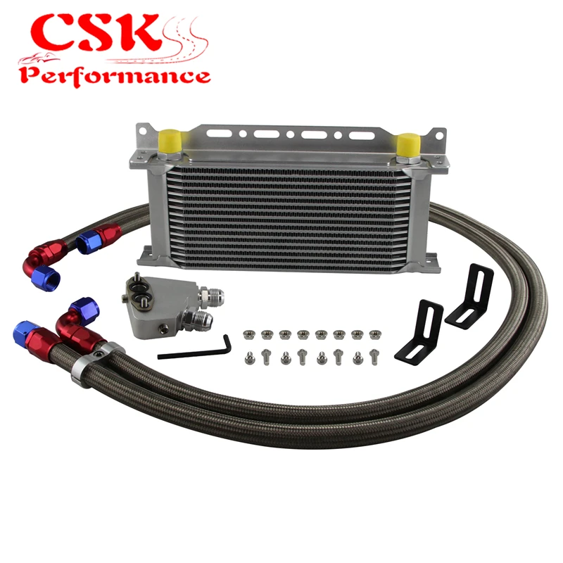 

16 Row Oil Cooler Kit for Cadillac CTS-V 04-06 Corvette C5 97-04 C6 05-13 C7 14-19 Camaro Firebird 98-02 LS1 LS2 LS3 LS6 LS7 LS9