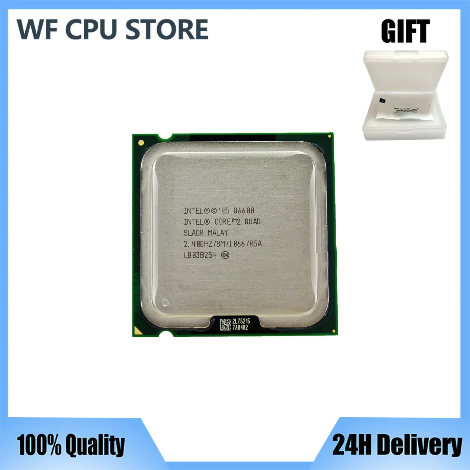 Процессор Intel Core 2 Quad Q6600 2,4 ГГц четырехъядерный ЦПУ 8 Мб 95 Вт 1066 LGA 775
Процессор Intel Core 2 Quad Q6600 2,4 ГГц четырехъядерный ЦПУ 8 Мб 95 Вт 1066 LGA 775