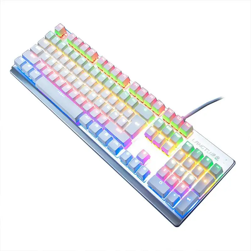RYRA Gaming Mechanical Keyboard Black Switch USB RGB Backlit Ergonomics G800 104 Keys Wired Keyboard For Office Laptops PC Gamer
RYRA Gaming Mechanical Keyboard Black Switch USB RGB Backlit Ergonomics G800 104 Keys Wired Keyboard For Office Laptops PC Gamer