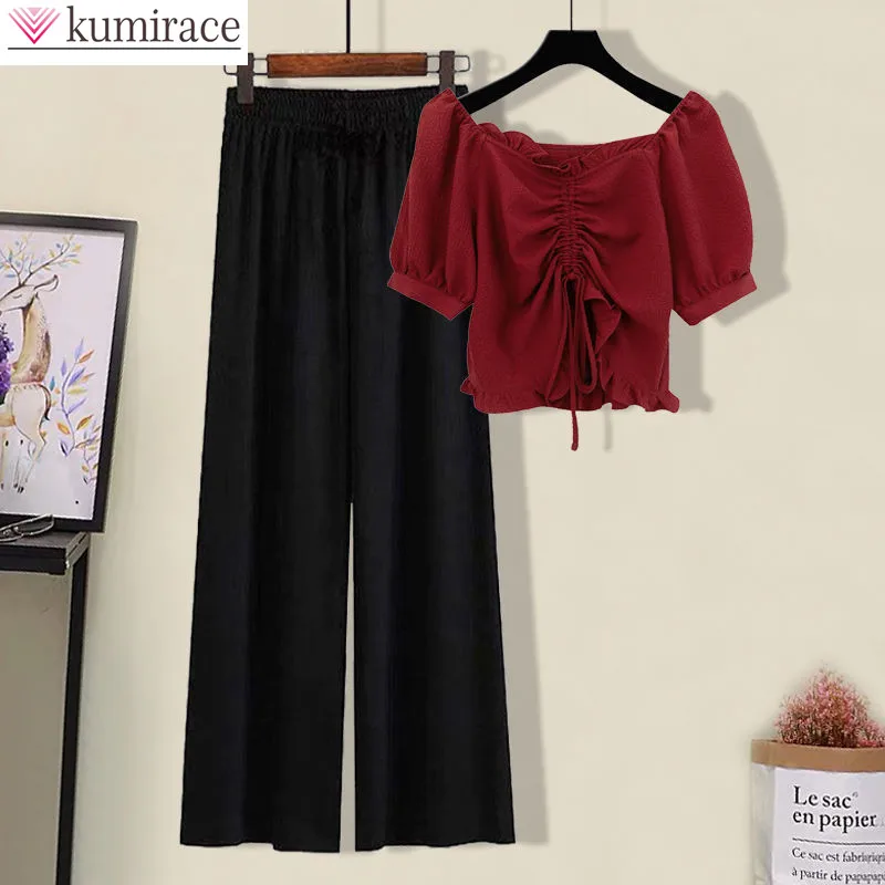 Women's Clothing in the Summer of 2022 Han Edition Show Thin Coat + Covered the Meat Loose Wide-legged Pants Two-piece Outfit
Women's Clothing in the Summer of 2022 Han Edition Show Thin Coat + Covered the Meat Loose Wide-legged Pants Two-piece Outfit