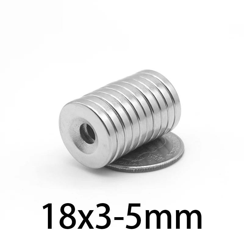 5/10/20/30/50/100PCS 18x3-5 mm Disc Permanent NdFeB Magnets 18*3 mm Hole 5mm Round Countersunk Strong Magnet 18x3-5mm 18*3-5 
5/10/20/30/50/100PCS 18x3-5 mm Disc Permanent NdFeB Magnets 18*3 mm Hole 5mm Round Countersunk Strong Magnet 18x3-5mm 18*3-5