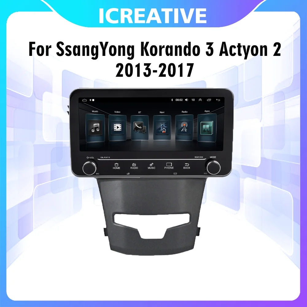 Car Multimedia Player Audio For SsangYong Korando 3 Actyon 2 2013-2017 2 Din 10.25 Android RDS FM BT GPS Navigation Head Unit
Car Multimedia Player Audio For SsangYong Korando 3 Actyon 2 2013-2017 2 Din 10.25 Android RDS FM BT GPS Navigation Head Unit