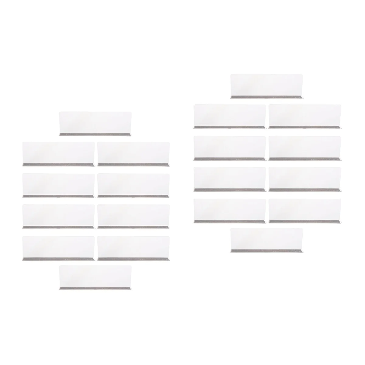 20 Pcs Plastic Shelf Divider Clothing Magnetic Side Divider Clapboards Clear Bookshelf Sweater Splitters L-shaped Dividers
20 Pcs Plastic Shelf Divider Clothing Magnetic Side Divider Clapboards Clear Bookshelf Sweater Splitters L-shaped Dividers