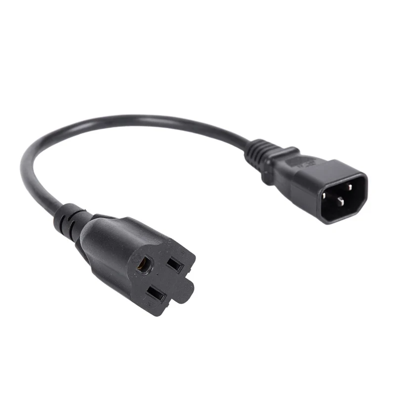 1 фут IEC 320 C14 штекер к NEMA 5-15R 3 зубчатый гнездовой ПК кабель адаптера питания черный
1 фут IEC 320 C14 штекер к NEMA 5-15R 3 зубчатый гнездовой ПК кабель адаптера питания черный