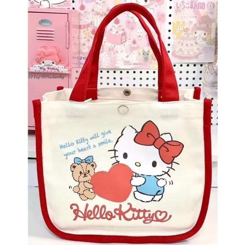 Sanrios, сумка для пикника Hello Kitty Cinnamoroll, женская сумка с рисунком в виде сердца, моя мелодия, бэнто-сумка, холщовые сумки для детей
Sanrios, сумка для пикника Hello Kitty Cinnamoroll, женская сумка с рисунком в виде сердца, моя мелодия, бэнто-сумка, холщовые сумки для детей