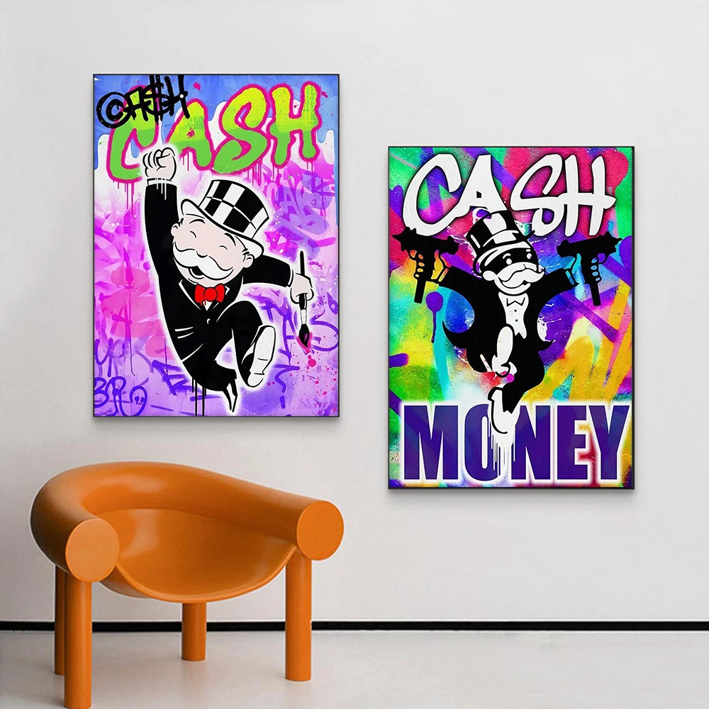 Graffiti Alec Monopoly Street Art Canvas Print Painting Millionaire Cash Money Wall Picture Modern Room Home Decoration Poster
Graffiti Alec Monopoly Street Art Canvas Print Painting Millionaire Cash Money Wall Picture Modern Room Home Decoration Poster