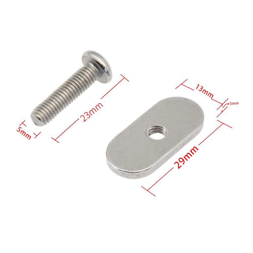 M5 Rails Bolts Rail Track Screws Stainless Steel With Screws Boat Accessories Durable Functional For Kayak Canoe
M5 Rails Bolts Rail Track Screws Stainless Steel With Screws Boat Accessories Durable Functional For Kayak Canoe