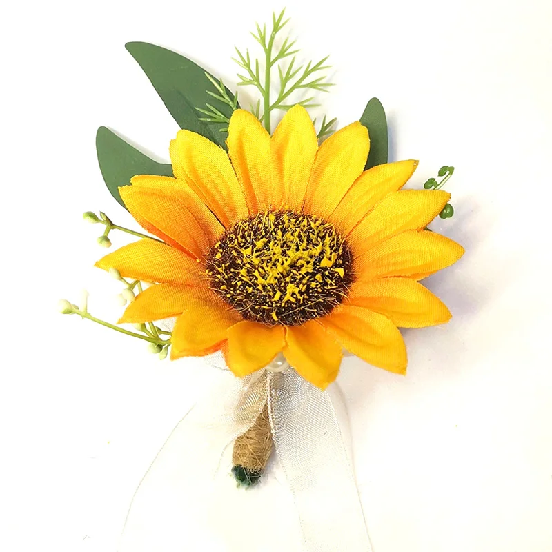 1PC Artifical Sunflower Wedding Corsages Bridesmaid Groomsman Brooch Flower Corsage Bracelet Wrist Flowers Wedding Supplies
1PC Artifical Sunflower Wedding Corsages Bridesmaid Groomsman Brooch Flower Corsage Bracelet Wrist Flowers Wedding Supplies