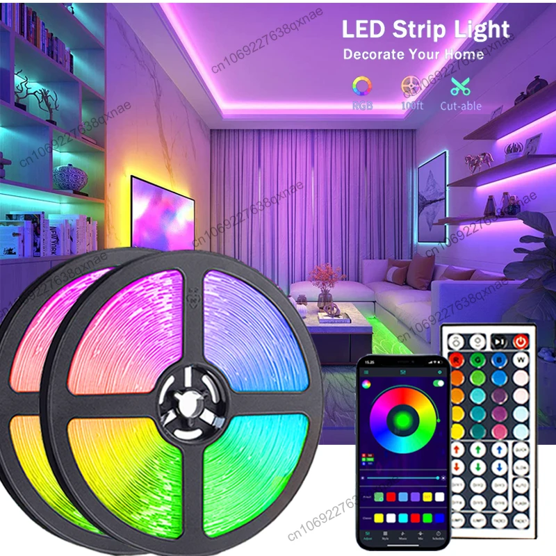 SMD5050 LED Strip Lights Bluetooth RGB Led Tape 10m 15m 20m 30m LED Lights for Room Decration USB DC5v Neon Lights TV Backlight
SMD5050 LED Strip Lights Bluetooth RGB Led Tape 10m 15m 20m 30m LED Lights for Room Decration USB DC5v Neon Lights TV Backlight