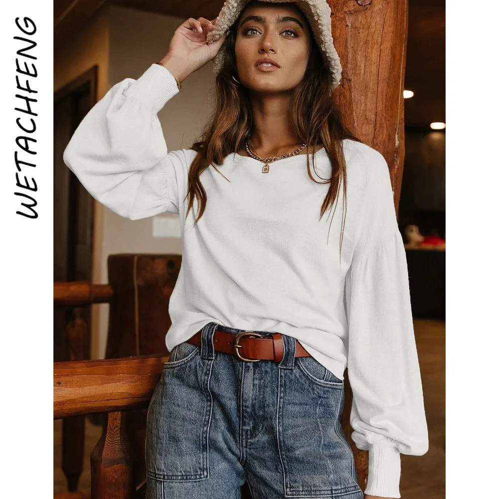 Модные повседневные женские блузки, элегантные белые шерстяные пуловеры с длинным рукавом-фонариком, топы, рубашки, Женские французские Бл... 
Модные повседневные женские блузки, элегантные белые шерстяные пуловеры с длинным рукавом-фонариком, топы, рубашки, Женские французские Бл...