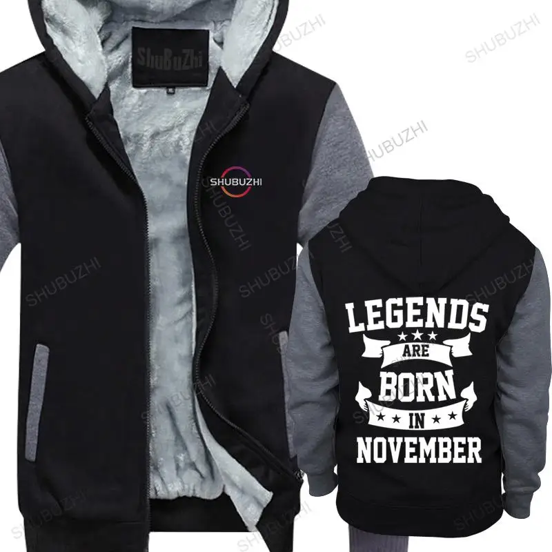 Men Cotton hoody autumn winter Brand hooded jacket LEGENDS ARE BORN IN NOCEMBER new man fashion thick hoodies zipper black
Men Cotton hoody autumn winter Brand hooded jacket LEGENDS ARE BORN IN NOCEMBER new man fashion thick hoodies zipper black