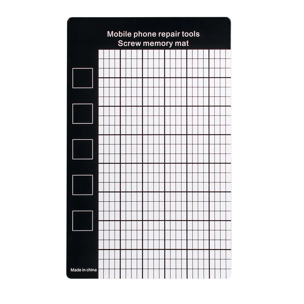 Universal Magnetic Screw Mat Magnetic Working Pad Memory Chart Work Pad Mobile Phone Repair Tools 145 X 90mm Hand Tool Set
Universal Magnetic Screw Mat Magnetic Working Pad Memory Chart Work Pad Mobile Phone Repair Tools 145 X 90mm Hand Tool Set
