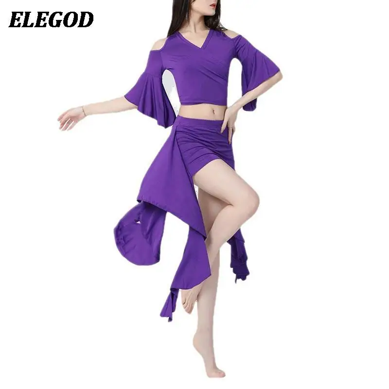 2PCS Belly Dance Outfit Set Women Sexy Tops snd Skirt Costume Set Performance Bellydancing Top+Irregular Skirt Training Suit
2PCS Belly Dance Outfit Set Women Sexy Tops snd Skirt Costume Set Performance Bellydancing Top+Irregular Skirt Training Suit