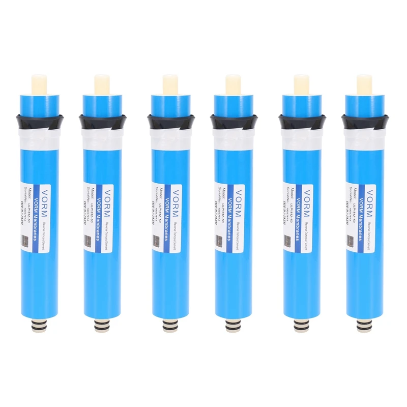 6Pcs ULP1812-50 Residential Water Filter 50 Gpd RO Membrane NSF Used For Reverse Osmosis System 
6Pcs ULP1812-50 Residential Water Filter 50 Gpd RO Membrane NSF Used For Reverse Osmosis System