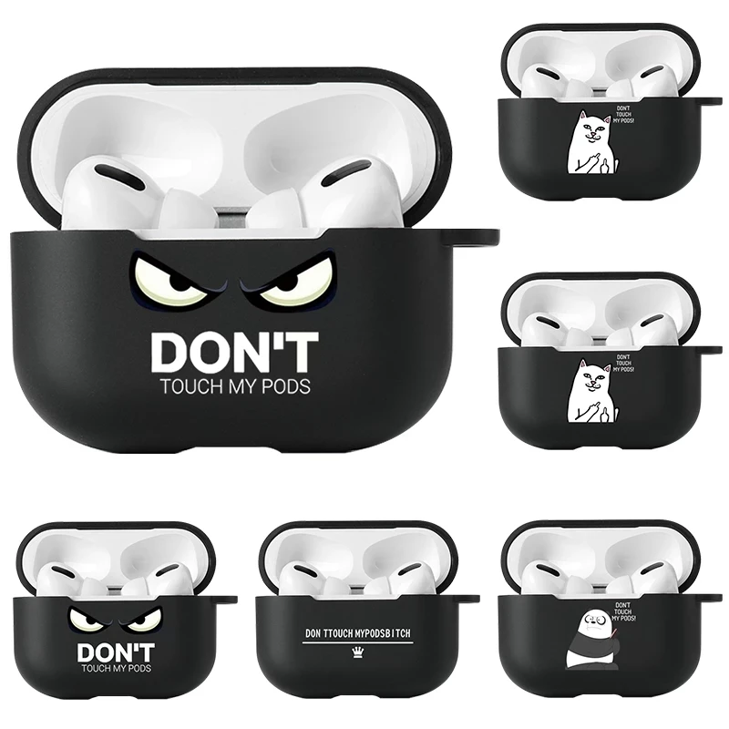Чехол для Apple Airpods 1 2, чехол s со слоганом, мультяшный текст, не касайтесь airpods, силиконовый черный чехол для наушников Air pods Pro, чехлы
Чехол для Apple Airpods 1 2, чехол s со слоганом, мультяшный текст, не касайтесь airpods, силиконовый черный чехол для наушников Air pods Pro, чехлы