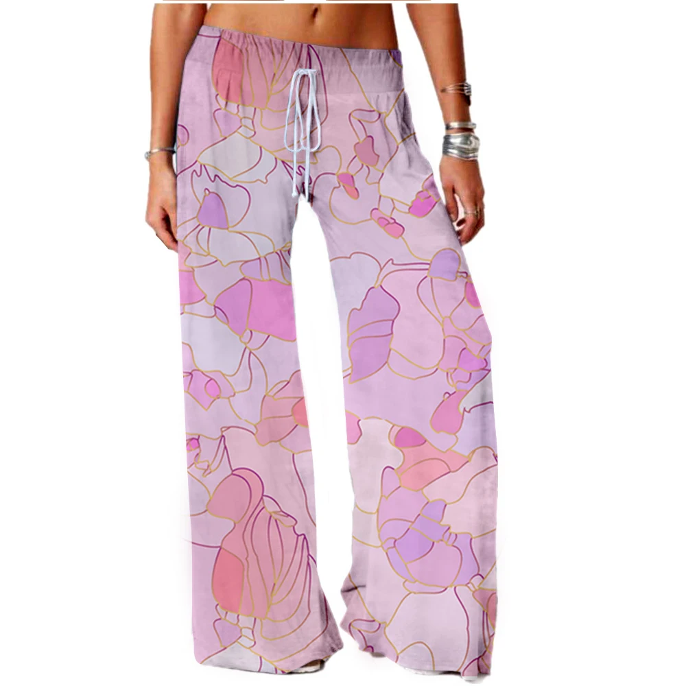 Women Bottoms Cherry Blossoms Print Sweatpants Wide Leg Pants Trousers High Waist Women Casual Female Trousers Streetwear
Women Bottoms Cherry Blossoms Print Sweatpants Wide Leg Pants Trousers High Waist Women Casual Female Trousers Streetwear