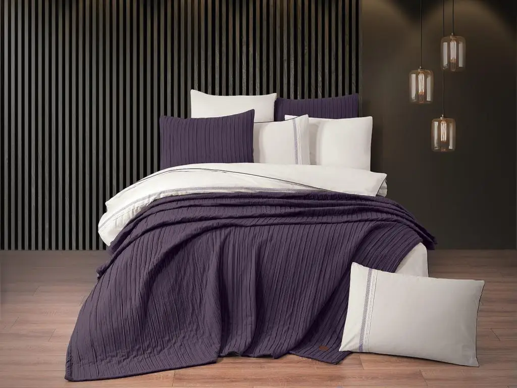 Dowry disemi Denim 9 piece duvet cover set lavender 
Dowry disemi Denim 9 piece duvet cover set lavender
