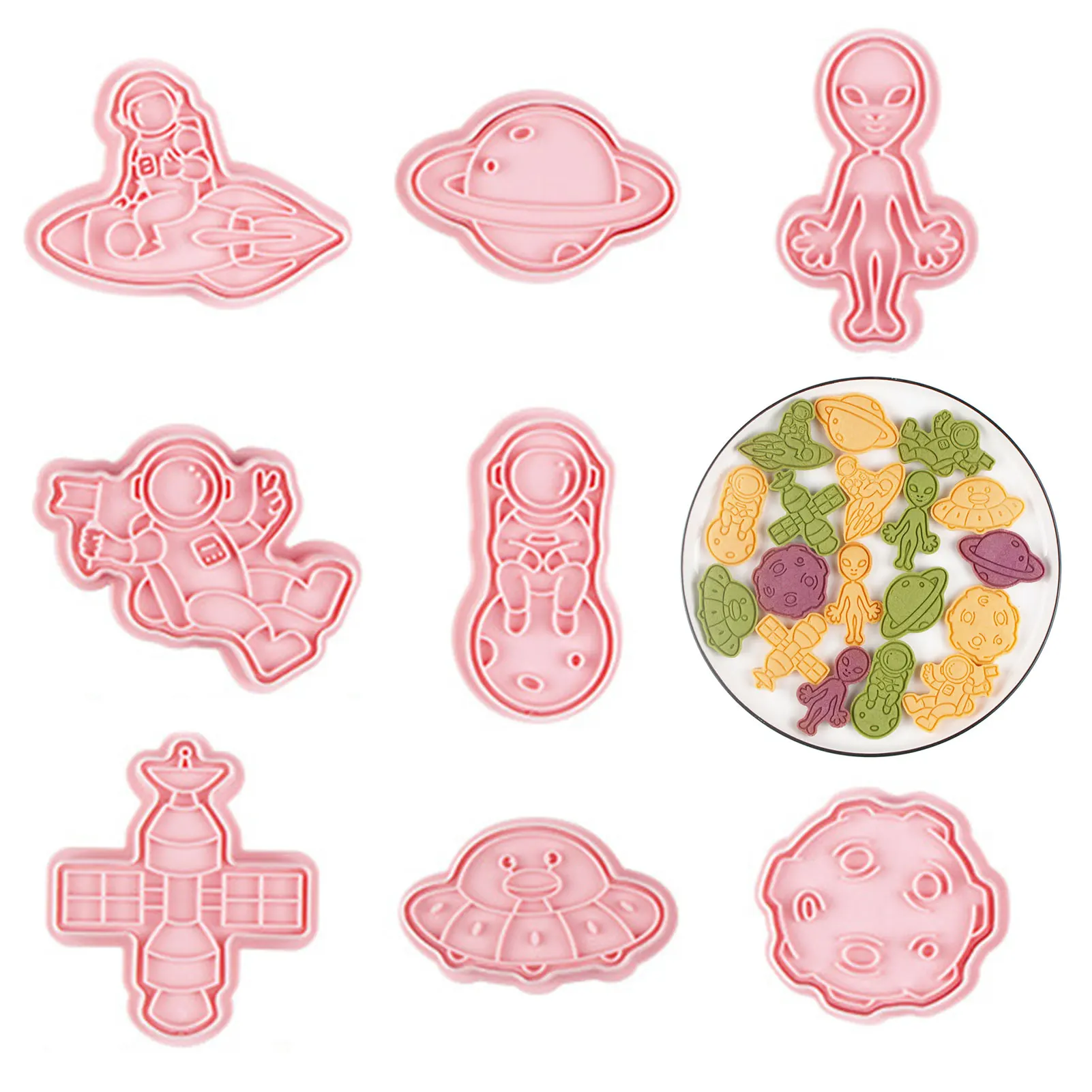 8PCS Cookie Cutter Set Pastry Cutter Cookie Cutter 8PCS Spaceship Astronaut Fondant Molds Rocket Robotic Space Spacecraft Molds
8PCS Cookie Cutter Set Pastry Cutter Cookie Cutter 8PCS Spaceship Astronaut Fondant Molds Rocket Robotic Space Spacecraft Molds