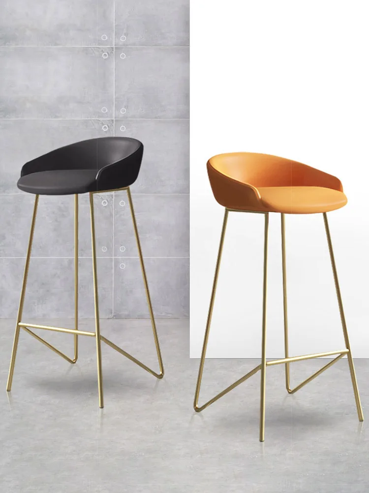 Bar chair modern minimalist bar cafe fashion high chair Nordic wrought iron high stool light luxury home
Bar chair modern minimalist bar cafe fashion high chair Nordic wrought iron high stool light luxury home