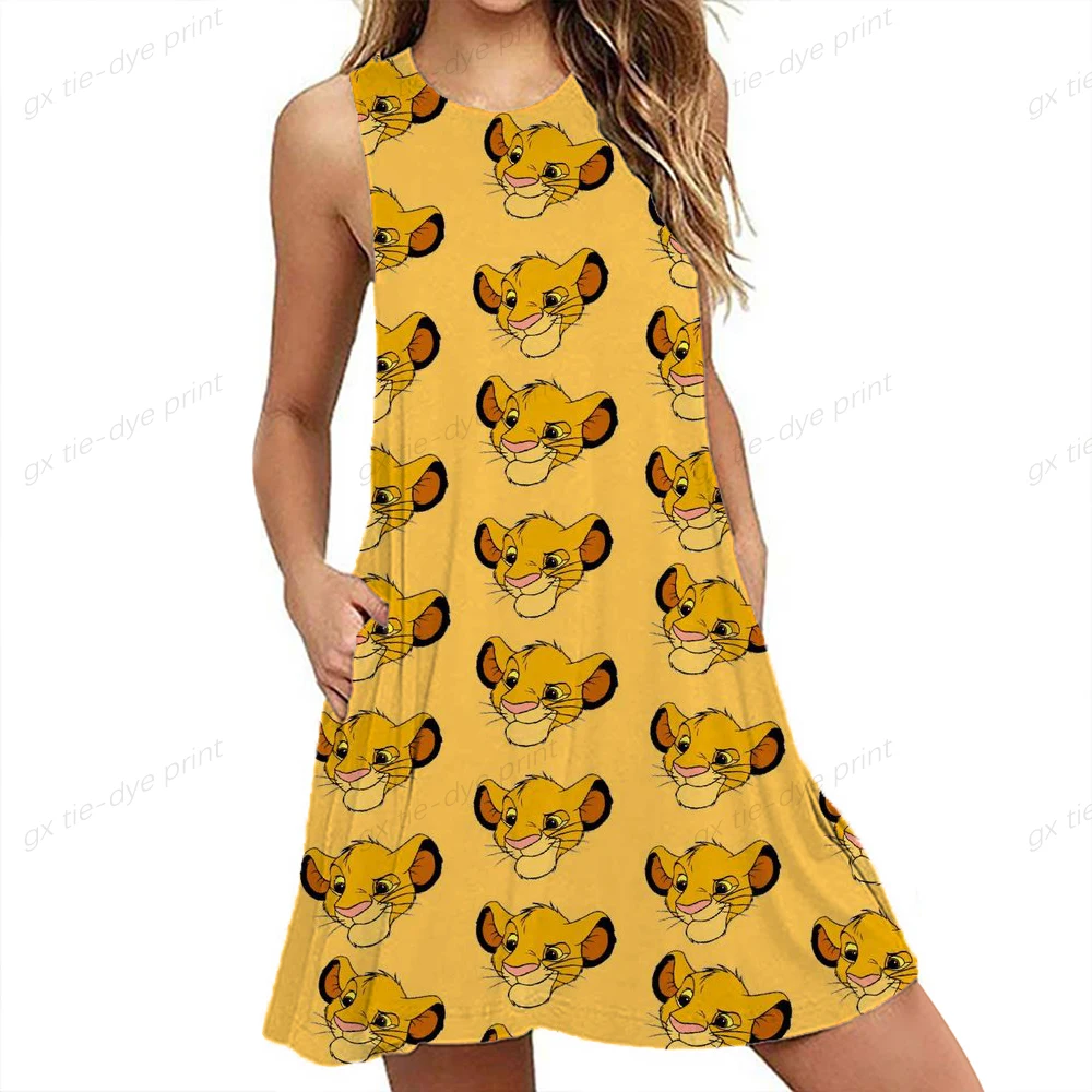 Summer Dress Women Sexy Boho Beach Sundress Casual Vintage Disney Lion King Print Party Dresses New Cartoon Beach Party Dresses
Summer Dress Women Sexy Boho Beach Sundress Casual Vintage Disney Lion King Print Party Dresses New Cartoon Beach Party Dresses