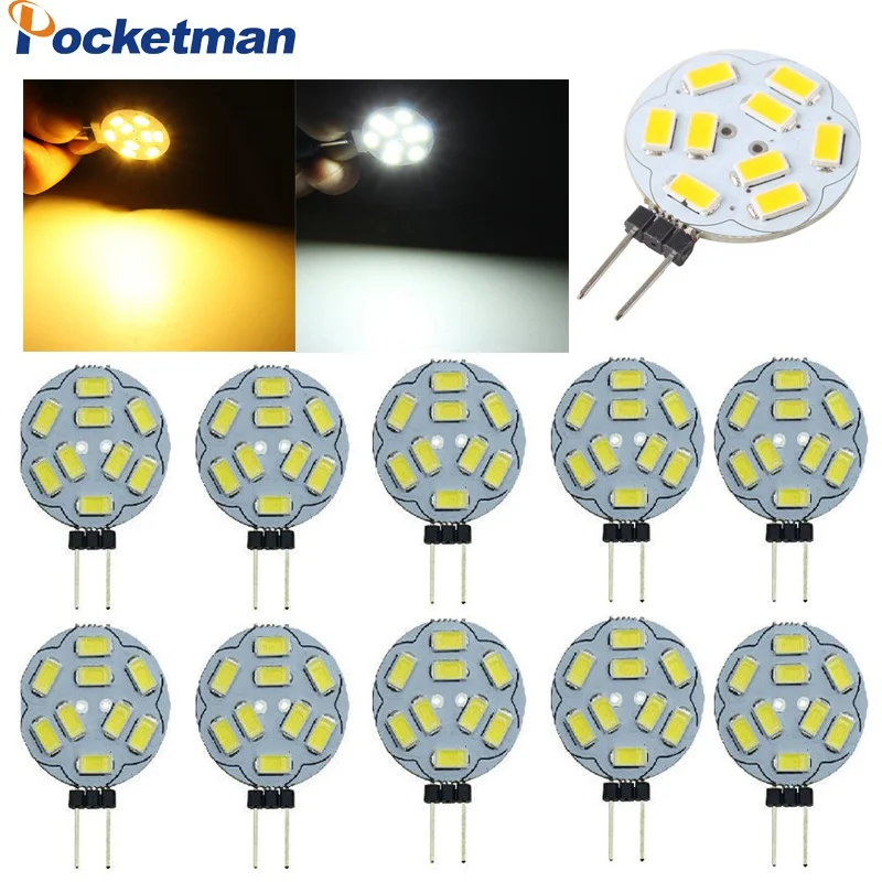 10 шт./лот G4 светодиодный ные лампы 9 SMD 5730 AC/DC 12V G4 двухконтактная Базовая светодиодная лампочка запасная галогенная лампа 20W, холодный белый ...
10 шт./лот G4 светодиодный ные лампы 9 SMD 5730 AC/DC 12V G4 двухконтактная Базовая светодиодная лампочка запасная галогенная лампа 20W, холодный белый ...