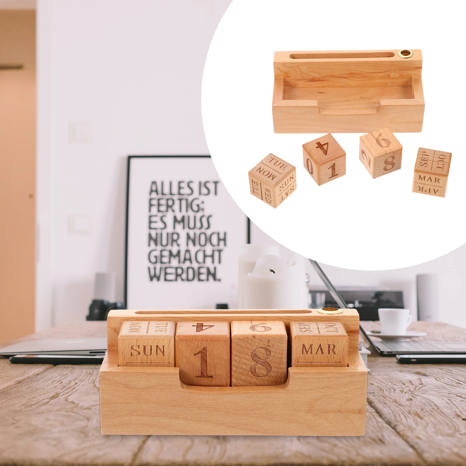 Household Wood Calendar Office Perpetual Calendar Decorative Table Calendar
Household Wood Calendar Office Perpetual Calendar Decorative Table Calendar