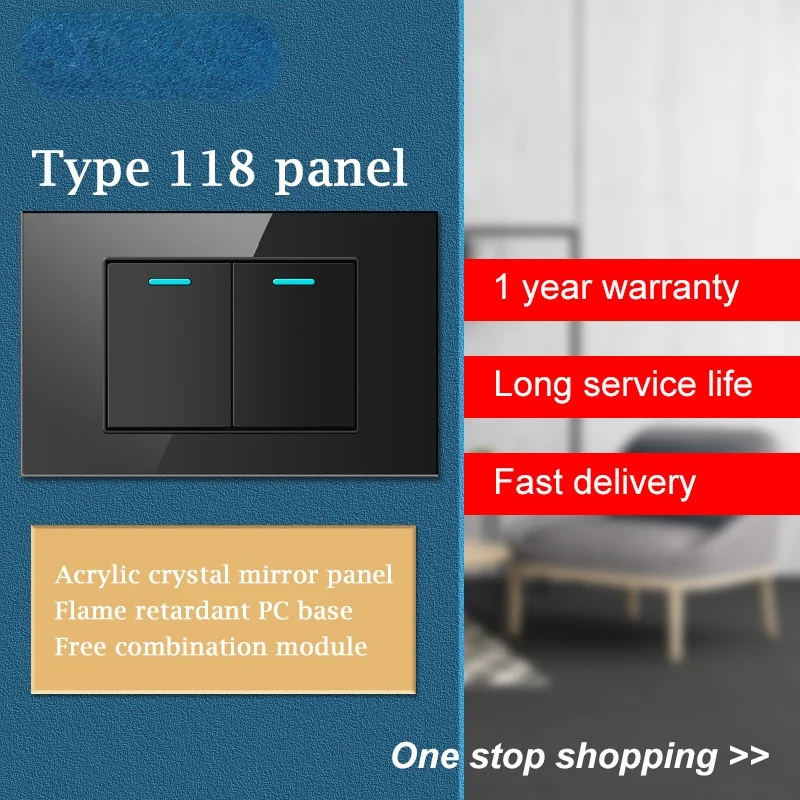 1 2 3 gang 2 way 118 toughened glass black wall switch multi socket Dimming Speed regulation US AU Brazil Mexico standard switc
1 2 3 gang 2 way 118 toughened glass black wall switch multi socket Dimming Speed regulation US AU Brazil Mexico standard switc