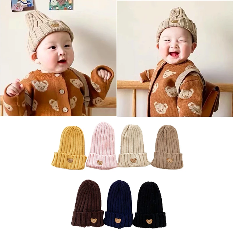 Children's Winter Hats Toddler Boys and Girls Beanie Cap Cute Bear Embroidery Crochet Bonnet Baby Photography Props Warmer Stuff
Children's Winter Hats Toddler Boys and Girls Beanie Cap Cute Bear Embroidery Crochet Bonnet Baby Photography Props Warmer Stuff
