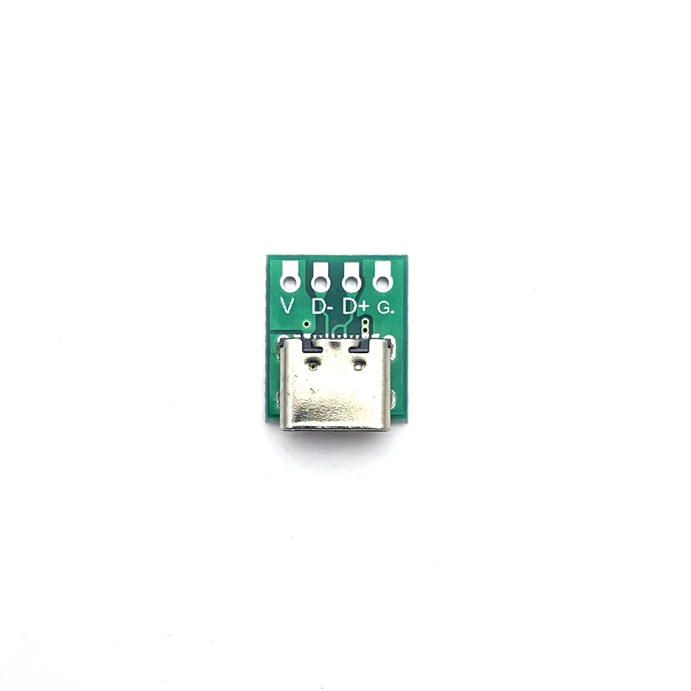 

5pin Micro USB PCB 2.0 Female Head A Connectorwith 4pin Type-C Wire Female Connector 3.1 High-current power adapter board
